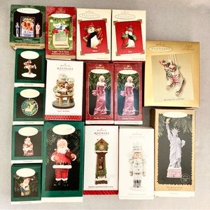 🎄Lot of 16 Vintage Hallmark Holiday Ornaments